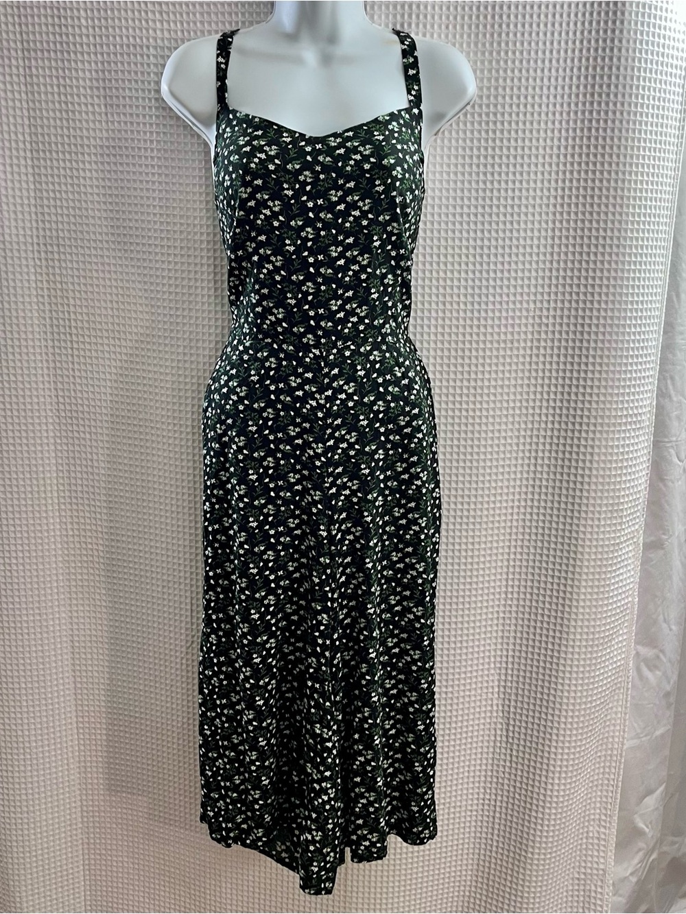Old Navy Black Floral jumpsuit with Spaghetti Straps size large
